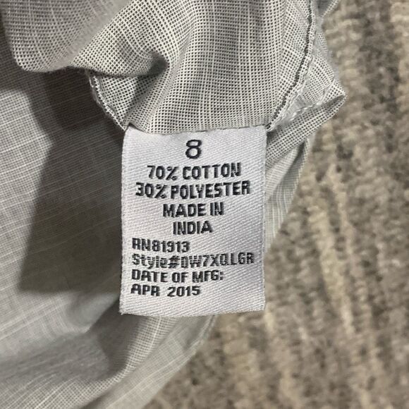 Paper Denim & Cloth Boy’s‎ Size 8 Grey Long Sleeve Casual Button Down Shirt Top - Picture 3 of 6